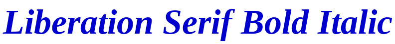 Liberation Serif Bold Italic fonte